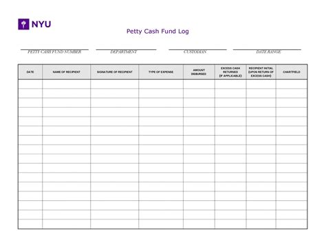 petty cash monitoring